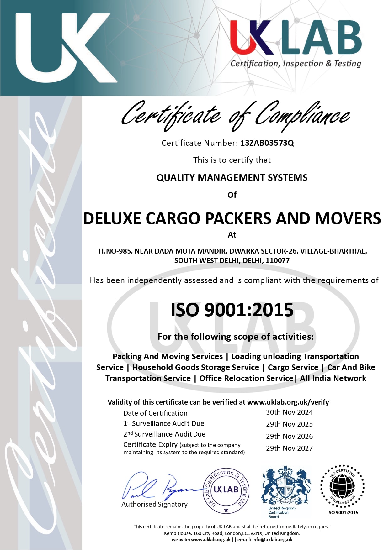 Award Deluxe Cargo Packers